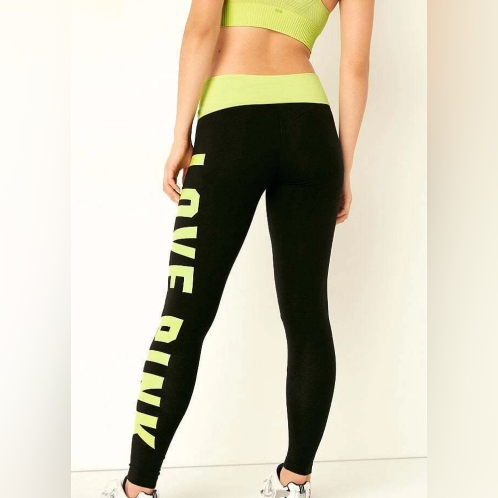 Victorias Secret Pink Fold Over Leggings XL✨